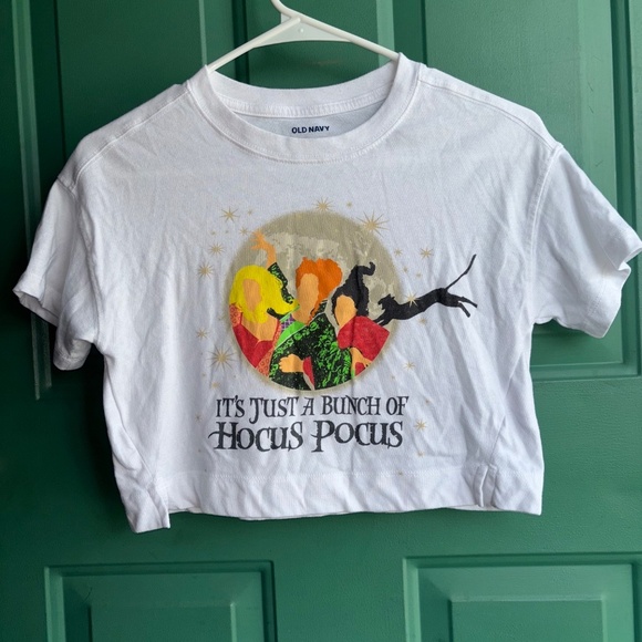 Disney girls medium 8 Hocus Pocus cropped tshirt - Picture 2 of 6